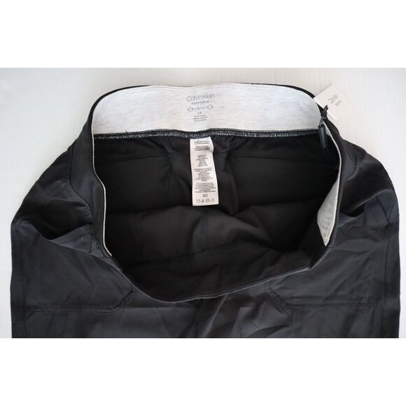 Calvin Klein PF7P0777 Women's Sz L Black Performance Rib Cuffed Capri Pants - Picture 3 of 9